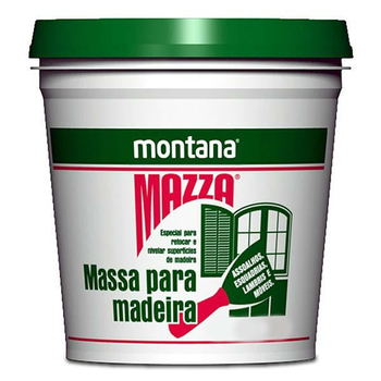 Massa Para Madeira Mazza Branca 1,6kg Montana