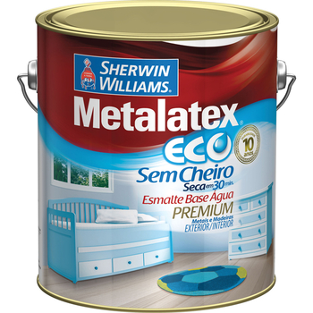 Tinta Esm. Vermelho Br Base Agua Eco Metalatex 3,6l