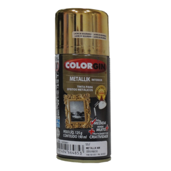 Spray Metallik Dourado Na Medida Interior 190ml 557