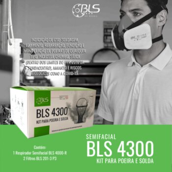 Mascara Semi Facial Bls 4300 Sm - Kit Para Poeiras e Solda
