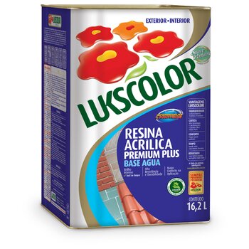 Resina Acrílica Lukscolor 16,2l Base Agua Premium Plus