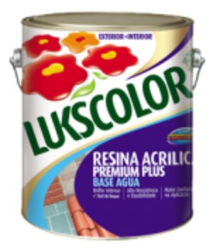 Resina Acrílica Lukscolor 3,6l Base Água Premium Plus