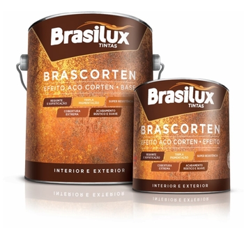 Kit Brascorten - 900ml Base + 225ml Efeito Ferrugem - Brasilux