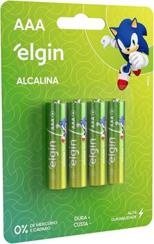 Pilha Alcalina Aaa Palito C/4 82155 Elgin