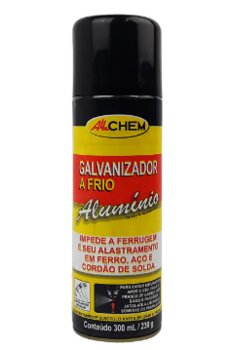 Spray Galvanizador A Frio Com Aluminio 300ml Allchem