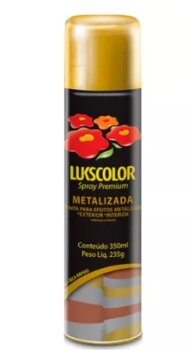 Spray Ouro Metalizada Premium Lukscolor 0,35l