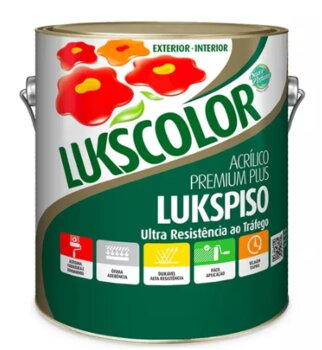 Tinta Piso Amarelo Demarcação 3,6l Lukspiso Lukscolor