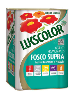 Tinta Acr. Branco Fo Lukscolor Supra Fosco 18l Premium 1f020040001005