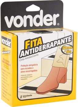 Fita Antiderrapante 50mmx 5m Preta Vonder